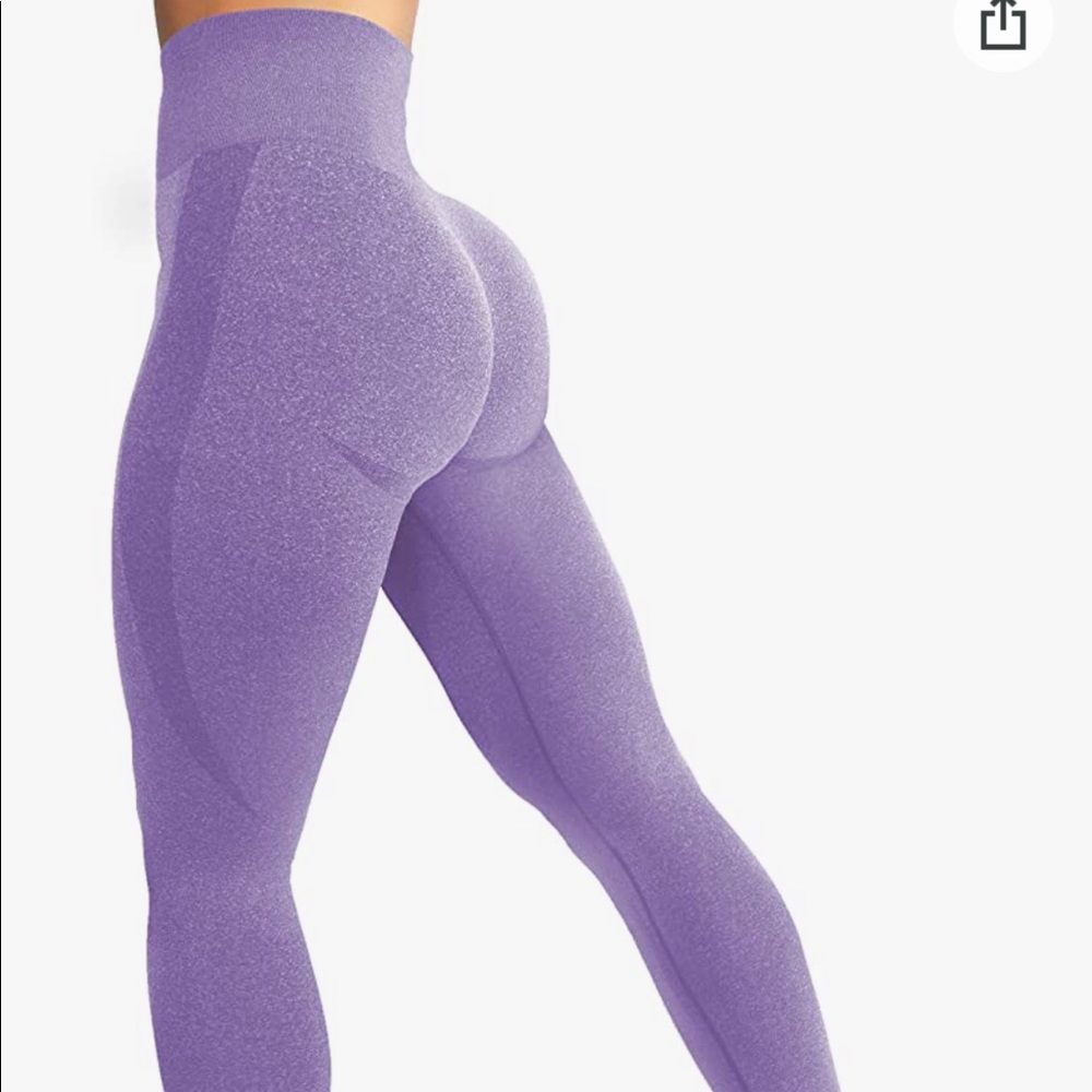 Purple contour high waist workout leggings